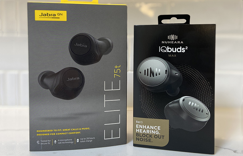 Sizing up the Nuheara IQbuds² MAX vs. Jabra Elite 75t