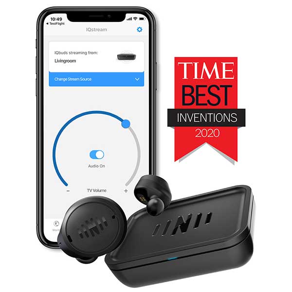 Nuheara IQbuds2 MAX and TIME logo