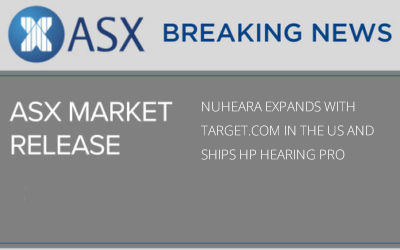 Nuheara Expands with Target.com in the US and Ships HP Hearing PRO