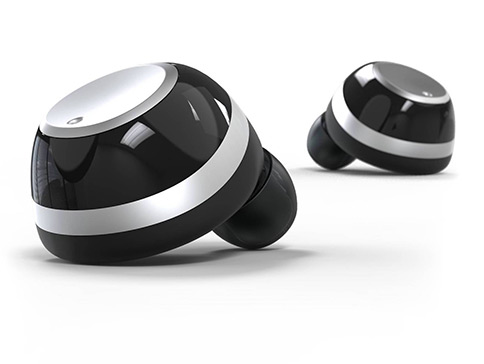 stylish product design of Nuheara's earbuds for active lifestyles