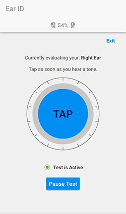 Ear ID testing in process