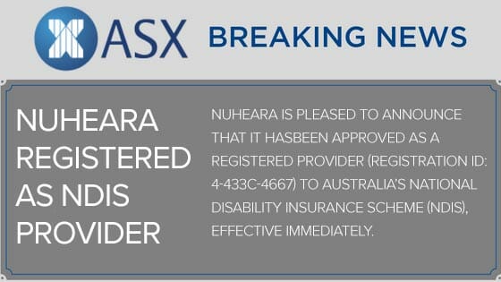 Nuheara registered as provider to NDIS to support Autism