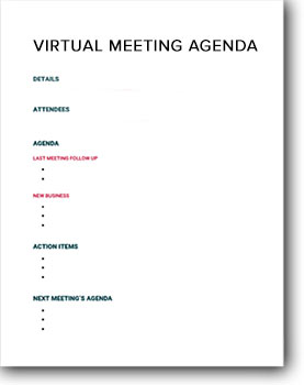 virtual meeting etiquette agenda