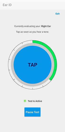 ear id hearing app during assessment process